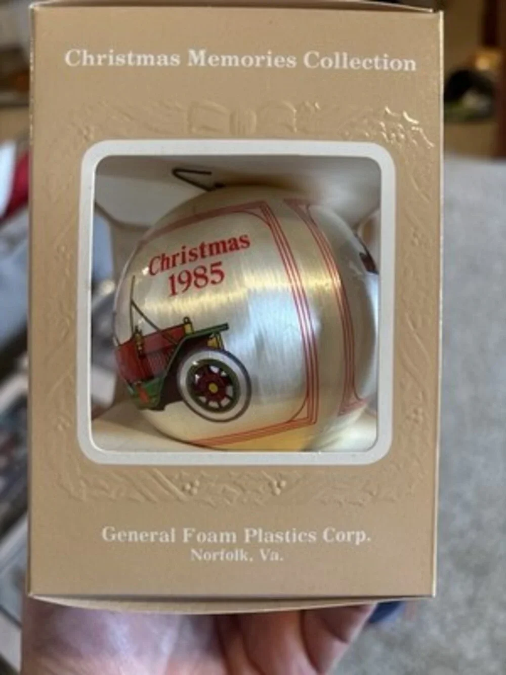 Christmas Memories Collection, Unbreakable Satin Ornament